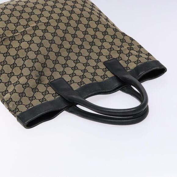 GUCCI GG Canvas Tote Bag Beige Black 002 002 - Picture 6 of 16